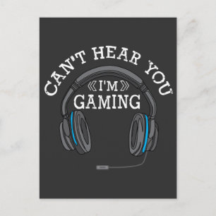 Coola Gamer-hörlurar Nerd Pro Im-spelgåva Vykort