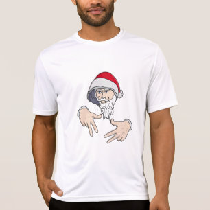 Coola Gangsta Hip hop Hand Rap Jultomten T Shirt