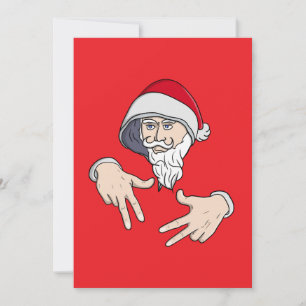 Coola Gangsta Hip Hop Hand Rap Tomte Inbjudningar