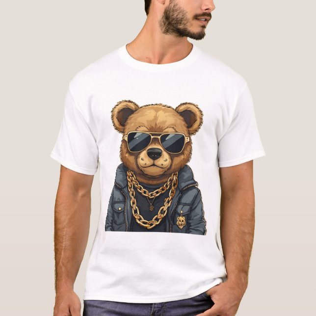 Coola, Gangster Bear T Shirt (Framsida)