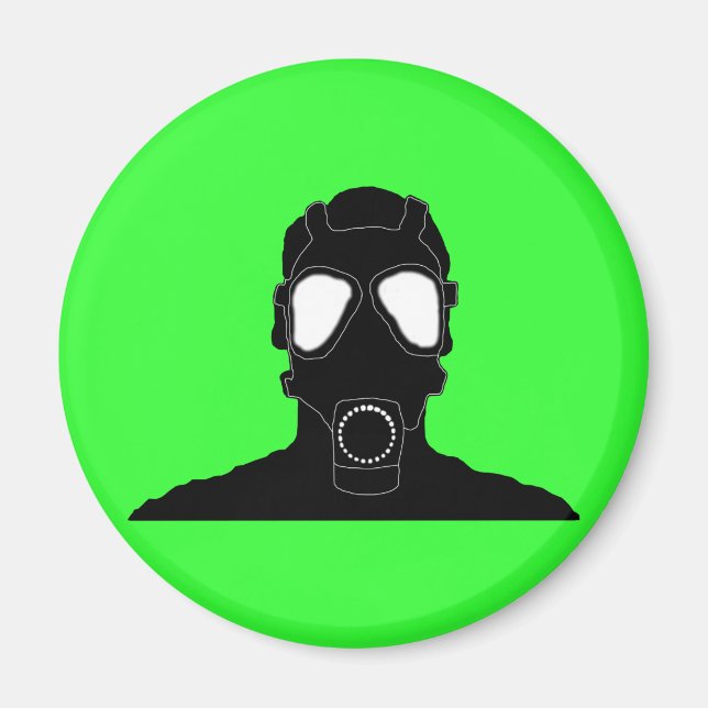 coola gasmask magnet (Framsidan)