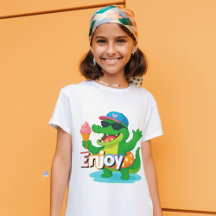 Coola Gator Summer Vibes T-Shirt - Njut av livet!