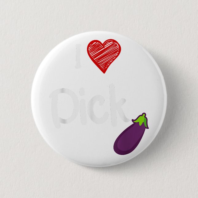 Coola Gay pride-citat I Kärlek Dick Funny Gay prid Knapp (Framsida)