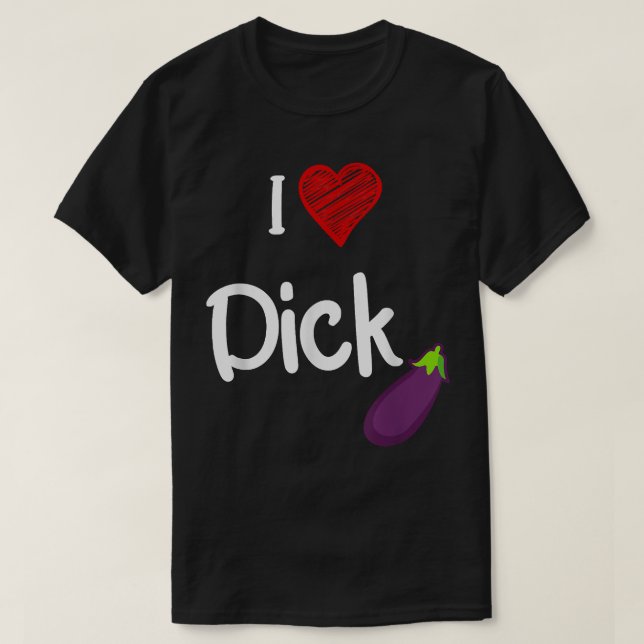 Coola Gay pride-citat I Kärlek Dick Funny Gay prid T Shirt (Design framsida)
