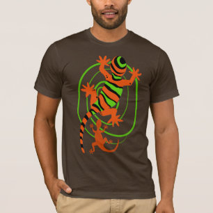 Coola Gecko Lizard Colorful Graphic Print T Shirt