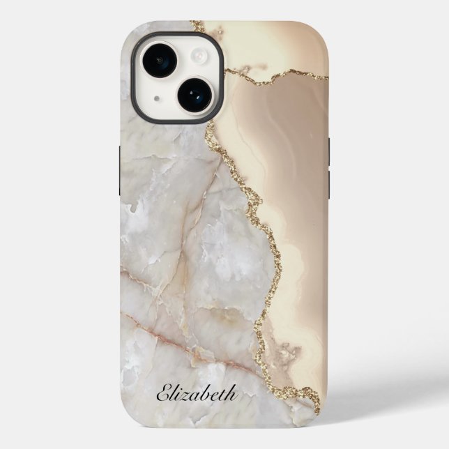 Coola Geometric Guld Cream Marble (Baksida)