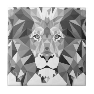Coola Geometric Lejon Head Kakelplatta