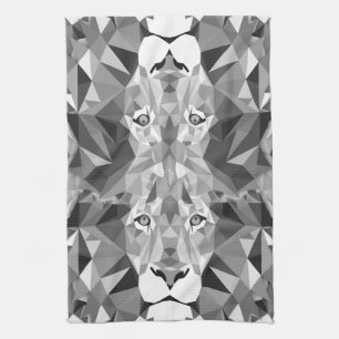Coola Geometric Lejon Head Kökshandduk