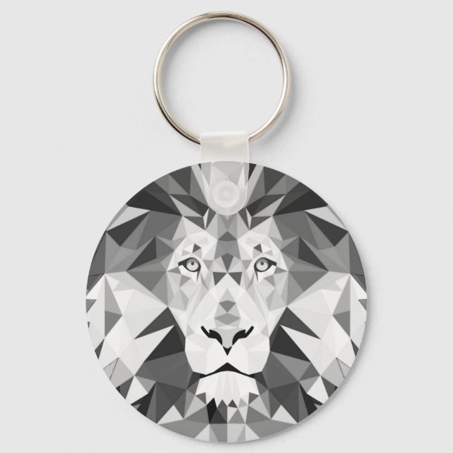 Coola Geometric Lejon Head Nyckelring (Framsida)