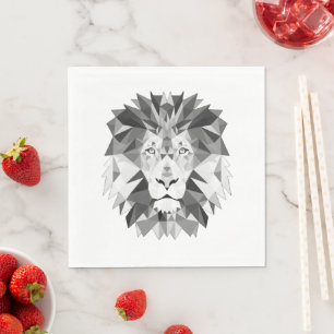 Coola Geometric Lejon Head Pappersservett