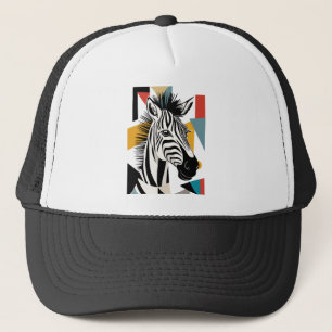 Coola Geometric Zebra African Wildlife Keps