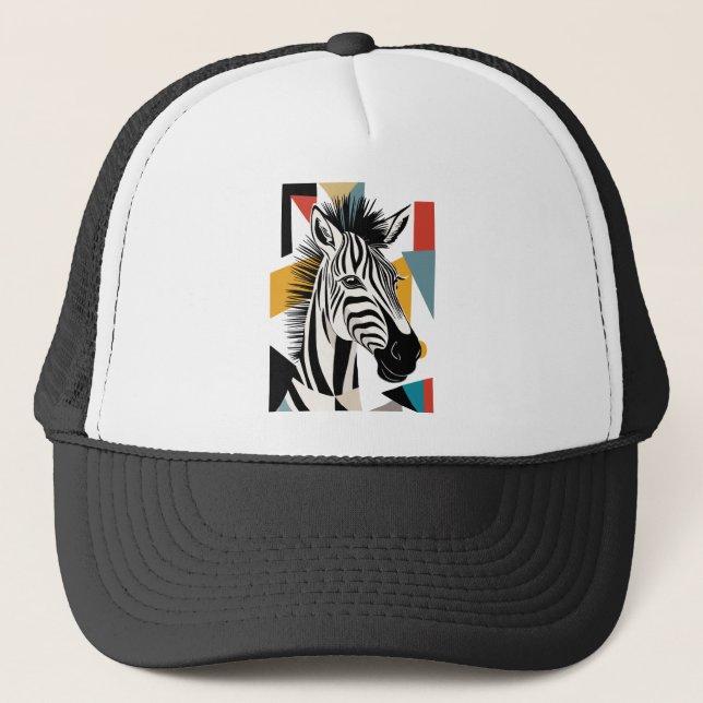Coola Geometric Zebra African Wildlife Keps (Framsida)