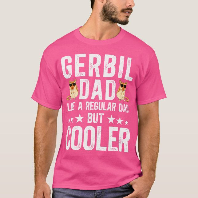 Coola Gerbil Pappa Gerbil Älskare Gerbils T Shirt (Framsida)