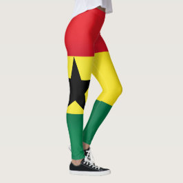 Coola Ghana Flagga Mode Leggings