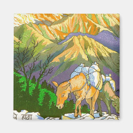 Coola Ghorapani Mountain Pass Nepal art art Magnet
