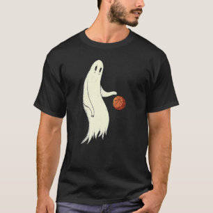 Coola Ghost Dribbling Basketball Halloween Basketb T Shirt