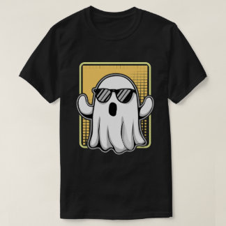 Coola Ghost med solglasögon Retro Grid T Shirt
