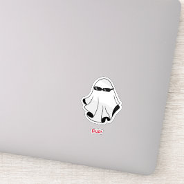 Coola Ghost med svarta solglasögon Klistermärken