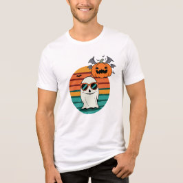 Coola Ghost och Pumpkin - Halloween Vibes T Shirt