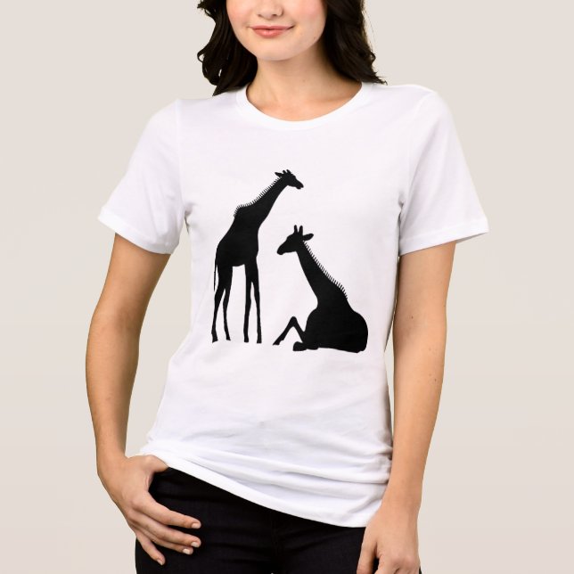 coola giraff t-shirt design vilda djur giraff (Framsida)