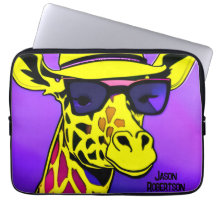 Coola Giraffe i solglasögon. Redigerbar