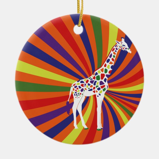 Coola Giraffe Julgransprydnad Keramik (Framsidan)
