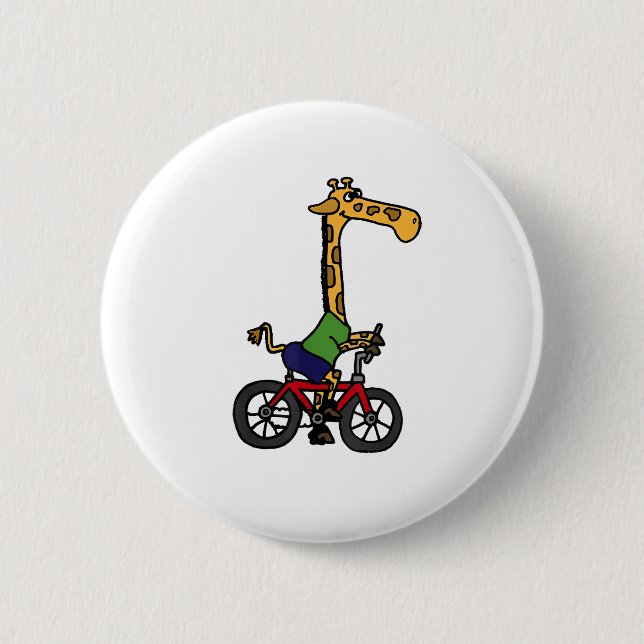 Coola Giraffe Riding Bicycle Knapp (Framsida)