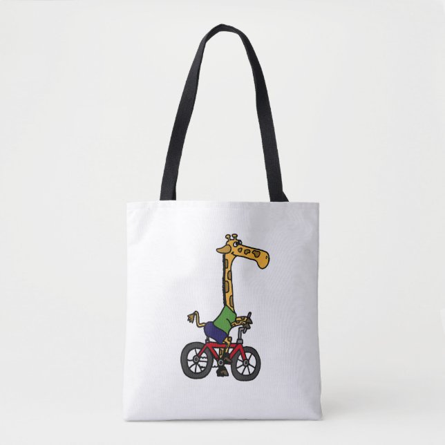 Coola Giraffe Riding Bicycle Tygkasse (Framsida)
