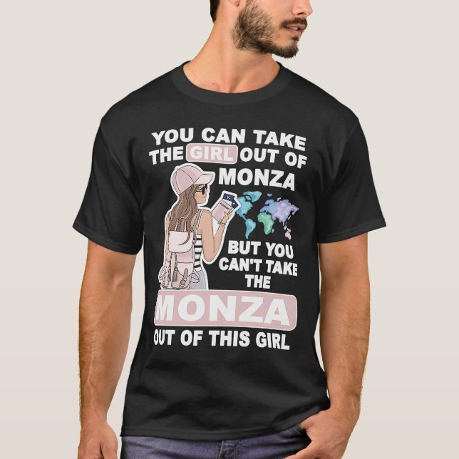 Coola Girl från Monza City Proud Monza Girl T Shirt (Framsida)