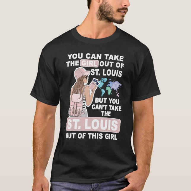 Coola Girl from St Louis City - Proud St. Louis Gi T Shirt (Framsida)