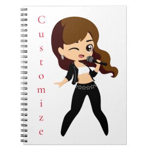 Coola Girl Sjungas Karaoke Thunder_Cove Anteckningsbok