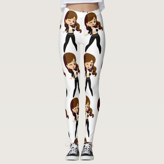 Coola Girl Sjungas Karaoke Thunder_Cove Leggings (Framsida)