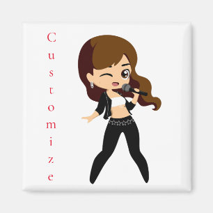 Coola Girl Sjungas Karaoke Thunder_Cove Magnet