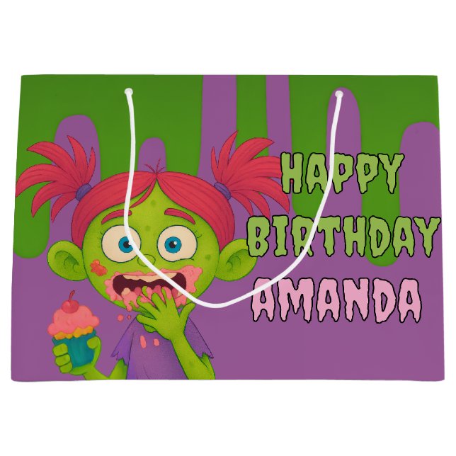 Coola Girl Zombie Reversible Gift Bag (Framsidan)