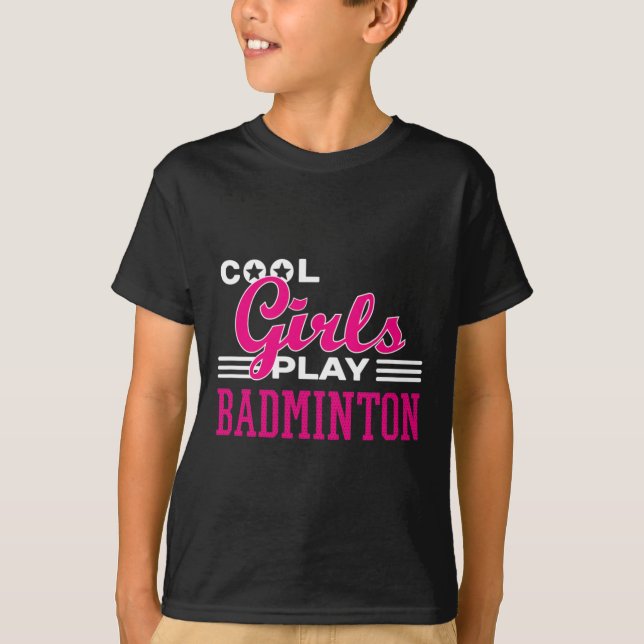 Coola Girls Play Badminton 1 T Shirt (Framsida)