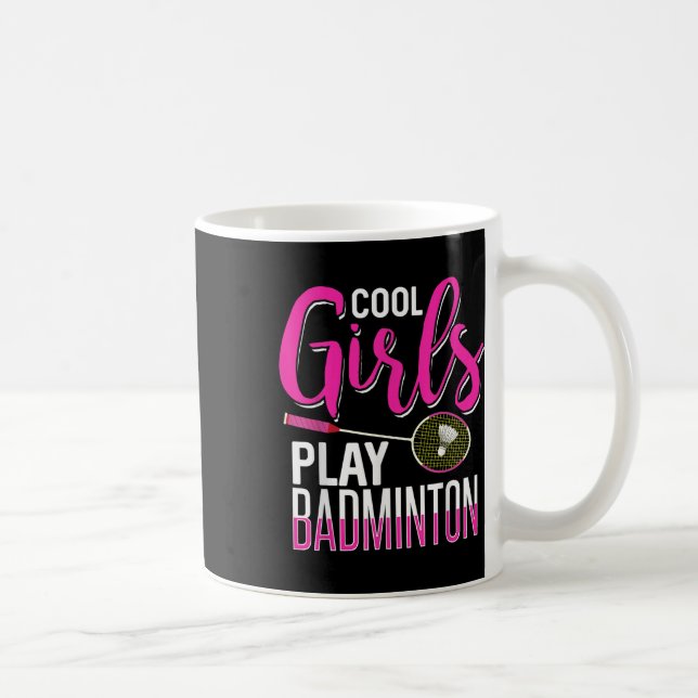 Coola Girls Play Badminton Kaffemugg (Höger)