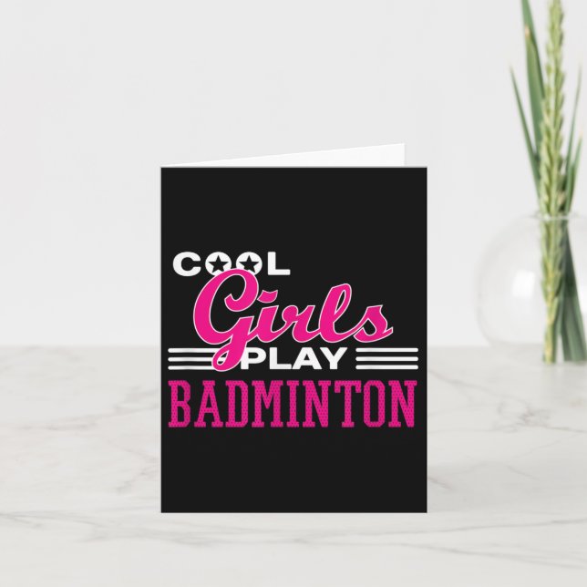 Coola Girls Play Badminton Kort (Framsida)