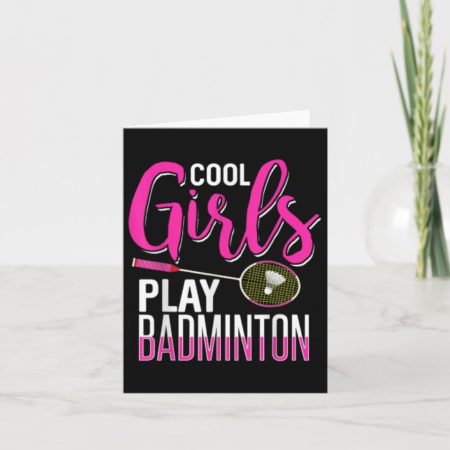 Coola Girls Play Badminton Kort (Framsida)