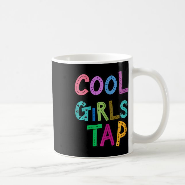 Coola Girls Tap Dance Älskare Dancing Girls Womens Kaffemugg (Höger)