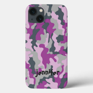 Coola Girly Rosa Camo Camouflage Namn Personlig