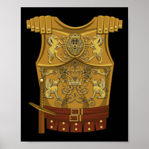 Coola Gladiator Halloween Combat Costume Fighter G Poster