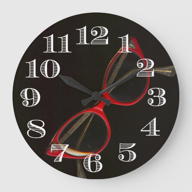 Coola Glass Ramar Clock Stor Klocka (Framsida)
