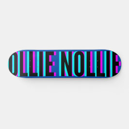 Coola Glitch Blue Ollie Nollie Skateboard Deck