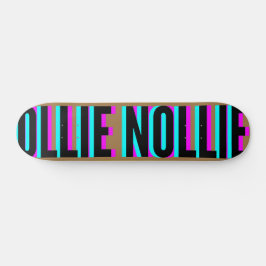Coola Glitch Brown Ollie Nollie Skateboard Deck
