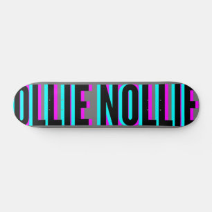 Coola Glitch Grått Ollie Nollie Skateboard Deck
