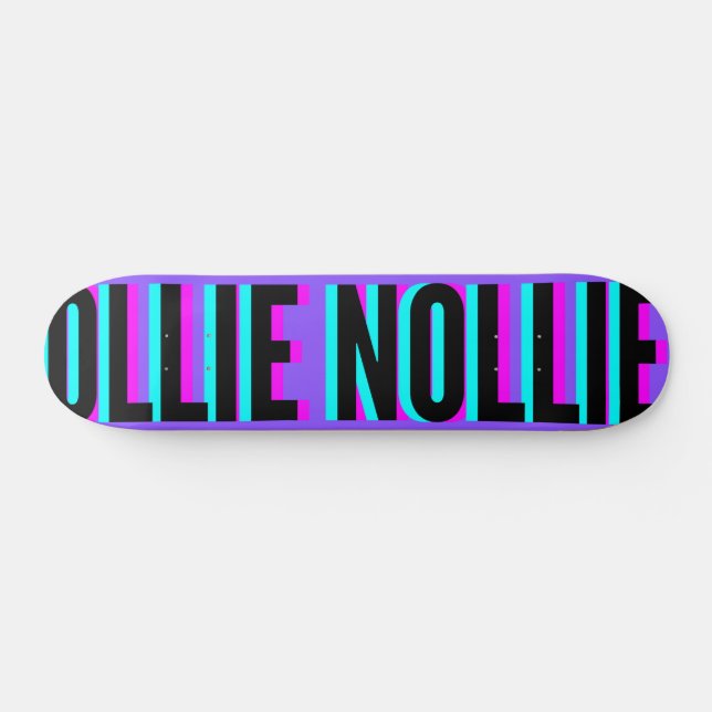 Coola Glitch Lila Ollie Nollie Skateboard Deck (Horz)