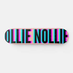 Coola Glitch Ljus rosa Ollie Nollie Skateboard