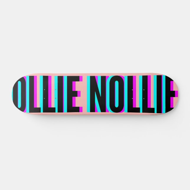 Coola Glitch Ljus rosa Ollie Nollie Skateboard (Horz)