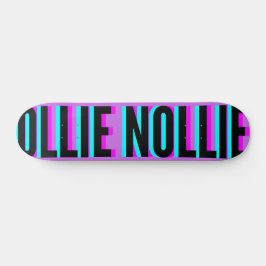 Coola Glitch Magenta Ollie Nollie Skateboard Deck