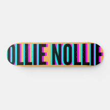 Coola Glitch Peach Ollie Nollie Skateboard Deck